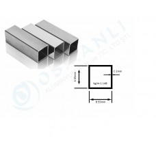 Alüminyum Kutu Profil 55mm  x 55mm Et Kalınlık 2mm